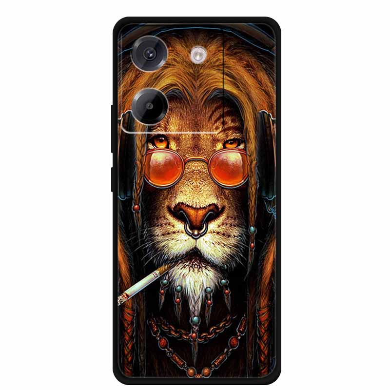 For Xiaomi Poco M7 Pro 5G Case Cartoon Painting Style Soft Silicone TPU Back Cover Cases for Poco M7 Pro 5G Shockproof Cover New