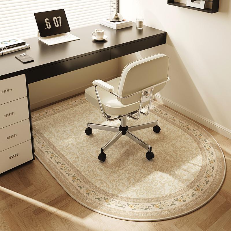 Computer Chair Non-Slip Mat Bedroom Dresser Chair Foot Mat Study Swivel Chair Floor Protection Mat Under Desk Carpet