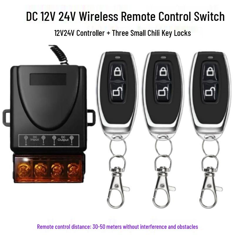 Multi-Voltage Wireless Remote Control Switch for Water Pumps and Electric Vehicle Lighting