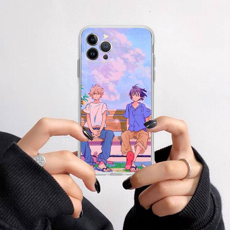 Anime Movie Umibe No Etranger Phone Case For iPhone 14 13 12 11 Pro Max XS X XR SE 2020 6 7 8 Plus Mini Transparent Shell