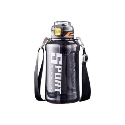 Bidon de apă sportiv cu capacitate mare de 1500ml/50oz cu curea de transport, etanș, fără BPA, potrivit pentru sală și sporturi în aer liber