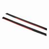 8PCS Car Body Styling Side Skirt Bright Black Red Trim Splitters Diffuser Winglet Universal for Civic