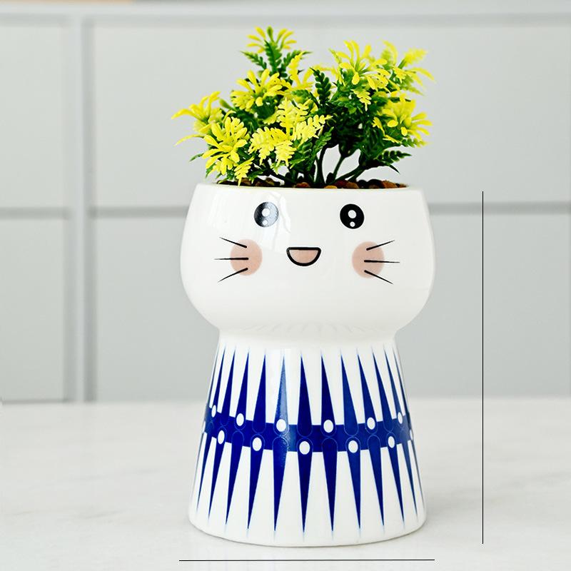 

Новая мини-кукла, милый цветочный горшок, цветочный горшок, керамический суккулент, горшок, креативные игрушки для самостоятельного изготовления, наука, образование, подарок, домашний декор