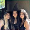 Large Witch Hat with Star Mesh Overlay and Extended Velvet Brim Adjustable Size Halloween Costume Accessory for Adults and Teens