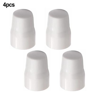 4-10pc Radiator Valve Cap Easy Push-Fit Replacement Valve Cover White ABS Plastic Long-lasting Performance Home Improvement
