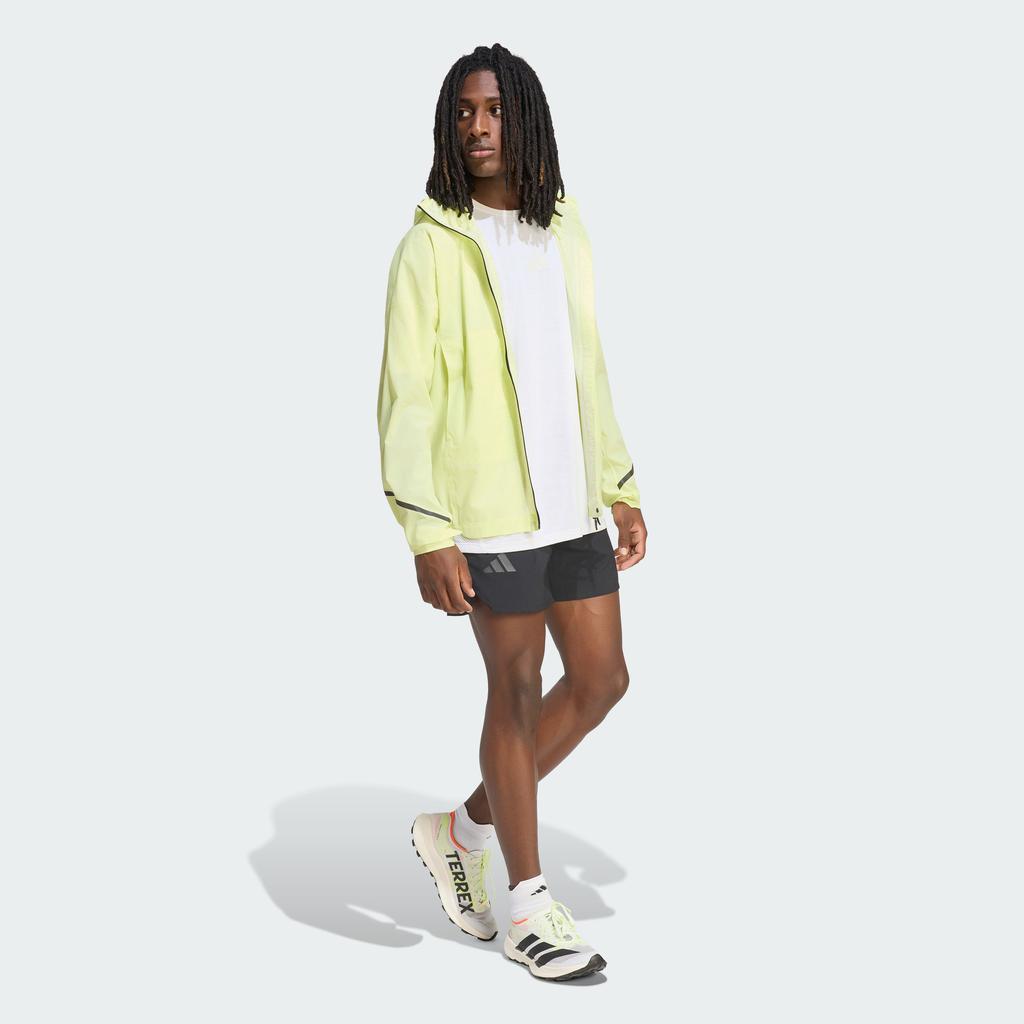 Adidas Terrex Windbreaker Jackets Men's Light Neon Yellow Hooded Non D
