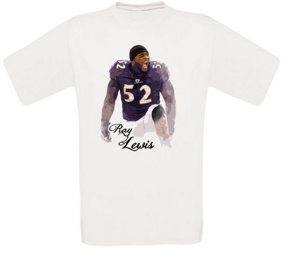Ray Lewis Baltimore American Football T-Shirt L
