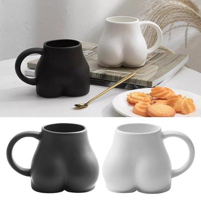 Ceramic Butt Mug Butt Mug Coffee Cup Funny Tea Cup 300ml Butt Ceramic Coffee Mug Buttock Mug Cup for Coffee Milk Tea Home Decor