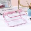 Portable Large Capacity Travel Toiletry Bag Transparent Waterproof Clear Handbag PVC Multi-function Makeup Cosmetics Bag Gym