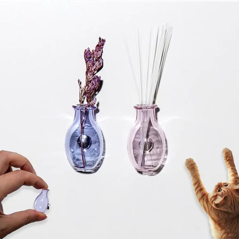 1 PCS Reusable Magnetic Planters Decorative Fridge Accessories Tiny Succulent Holder Miniature Botanical Magnets