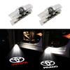Car LED Door Warning Light Laser Projector Ghost Shadow Light Welcome Logo Lamp For Toyota Corolla RAV4 Camry Yaris C-HR Prius