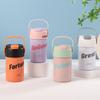 Detachable Tea Bin Vacuum Insulated Bottle Foldable Straw Travel Tea Bottle  Office Use