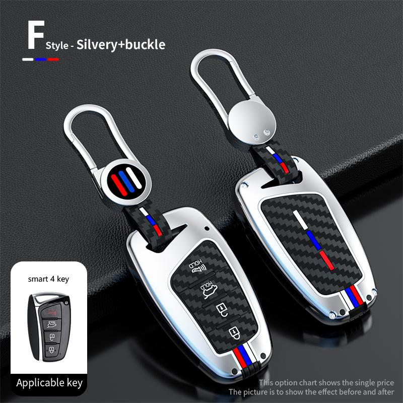 Car Key Cover Remote Case For Hyundai Santa Fe Sport Ix45 Equus Centennial Genesis G80 Grandeur Azera 2013-2016 Car Accessories