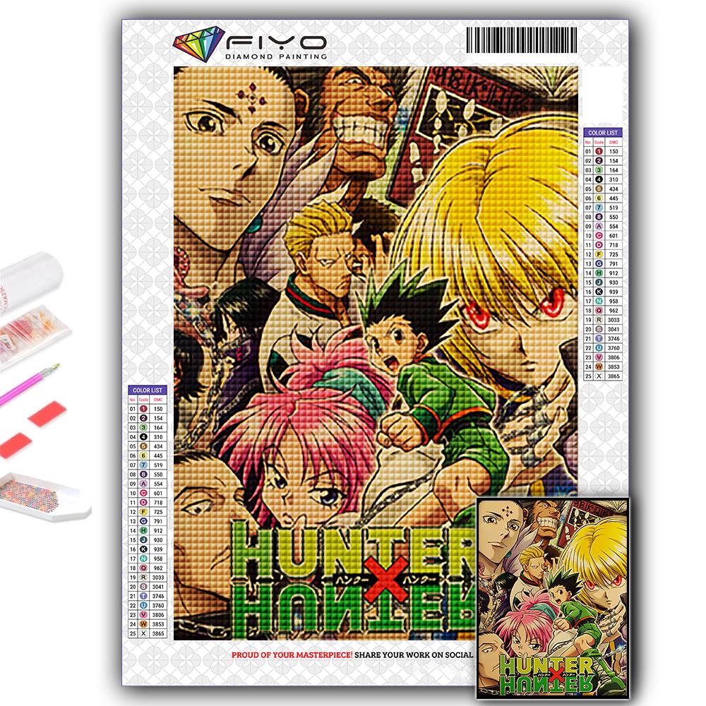 5D DIY Diamond Painting Hunter × Hunter Cross Stitch Diamond Art Embroidery  Mosaic Home Deco