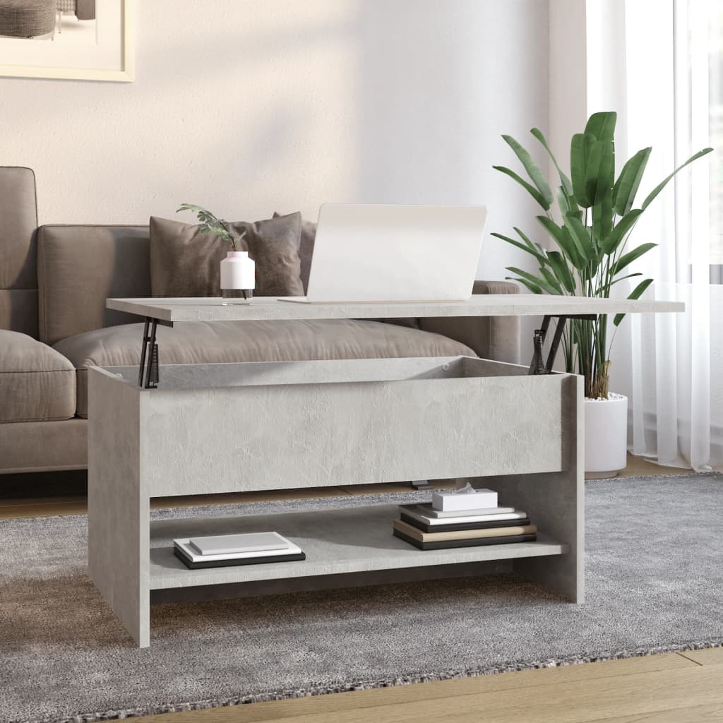 Coffee Table, Concrete Grey, 80x50x40 Cm