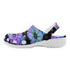 White EVA Clogs with Rainbow Skull Print, Lightweight Slip On Garden Shoes, Breathable Beach Sandals, Indoor Outdoor Slippers for Men Women