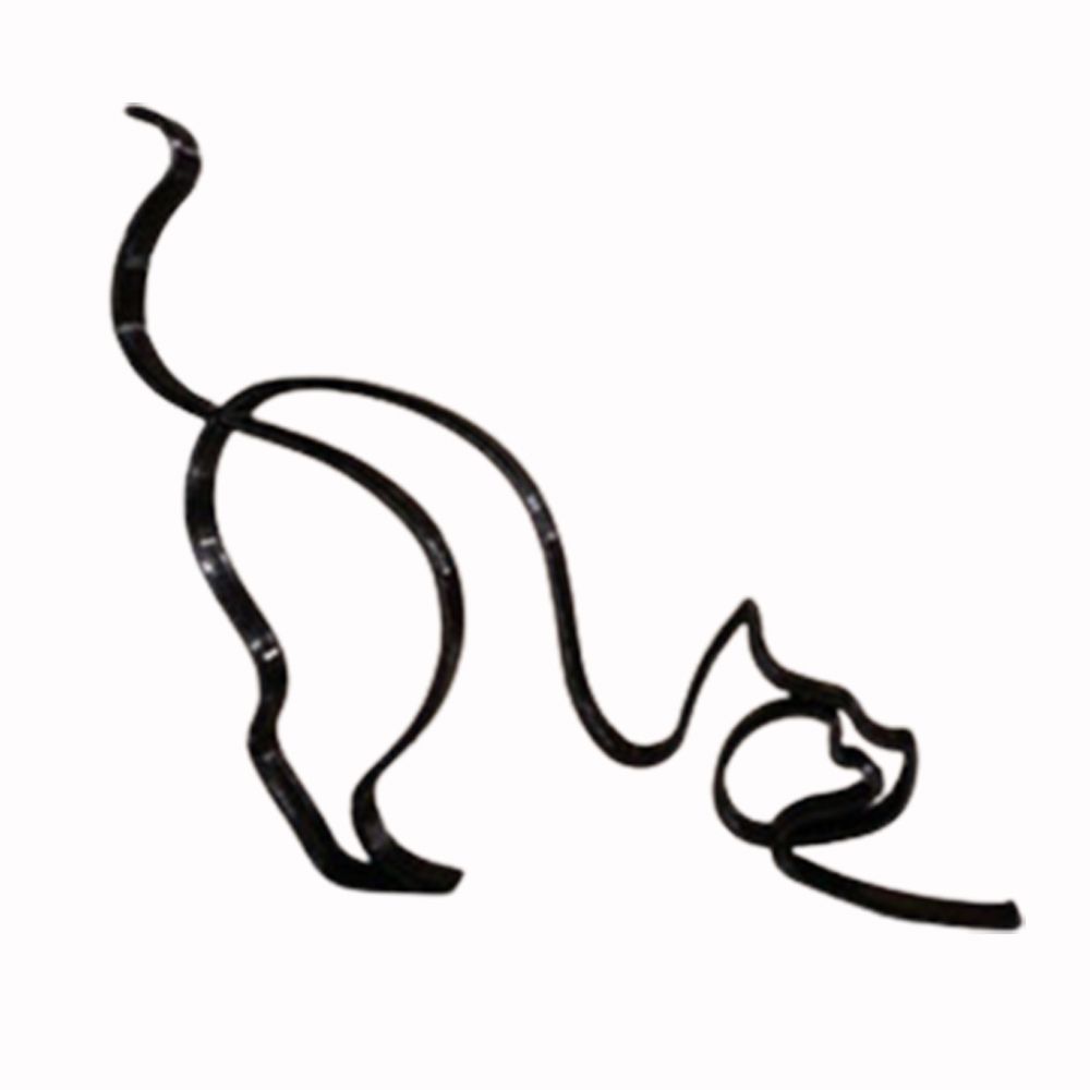 

Home Ornament Desktop Decoration Cat Sculpture Art Sculpture Cat Decoration Abstract Line Ornament