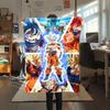 1PC Dragon Ball Super Print Flannel Blanket, High quality All Seasons, Home Decor, Warmth and Comfort, Perfect for Christmas Gifts