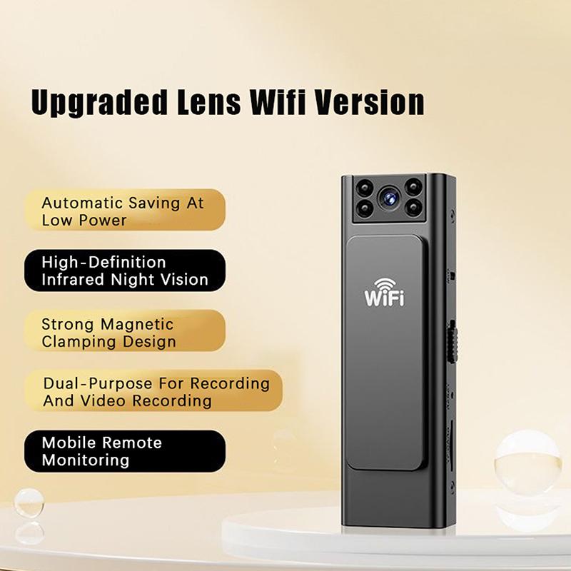 1 Sada 180° Otočná čočka Venkovní sportovní kamera HD Wifi kamera Digitální video Mini kapesní Záznamník pro orgány činné v trestním řízení