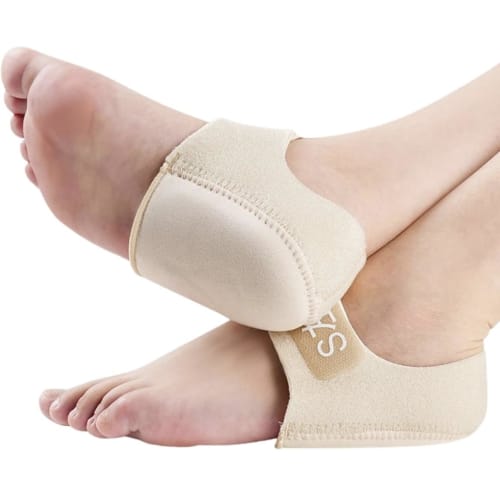 

Thin heel cushion for mild heel injury, beige, for women