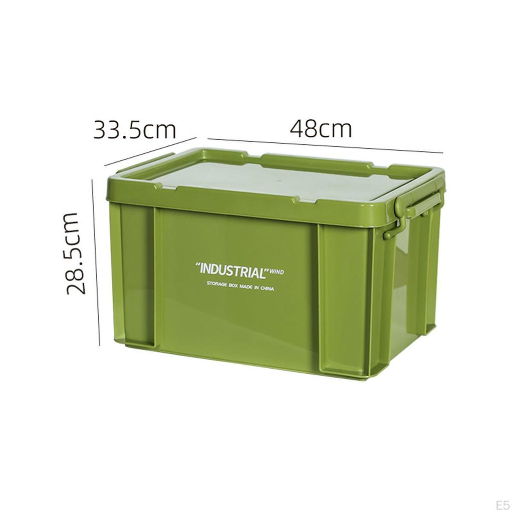 Camping Storage Box Organizer with Lid Space Saving for Organizing Industrial Bin