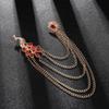 Alloy Peacock  Tassel Ceremony Banquet Corsage  Jewelry Clothing Accessory Vintage Brooch Men Women Brooch