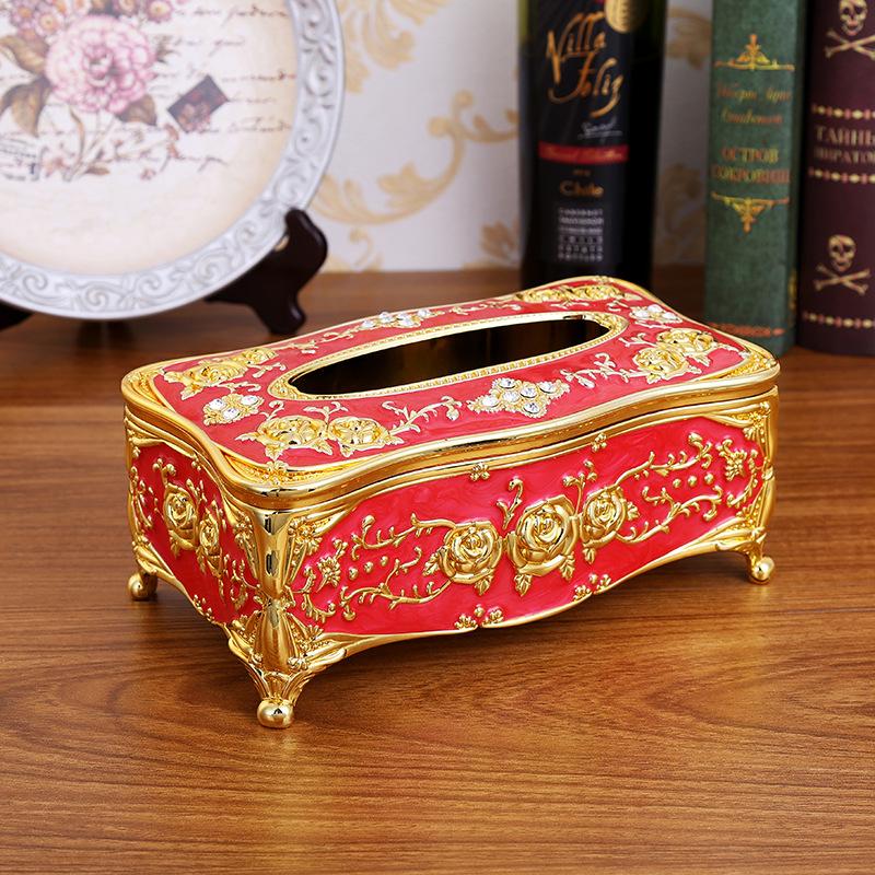 Elegant Tissue Box Cover Chic Napkins Case Holder Hotel Home Desktop Organizer
