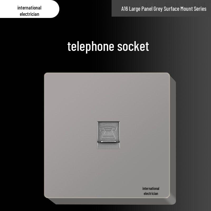 Priză electrică ultra-subțire de 16A cu montaj aparent cu panou de perete cu cinci găuri pentru uz casnic și pentru aparat de aer condiționat