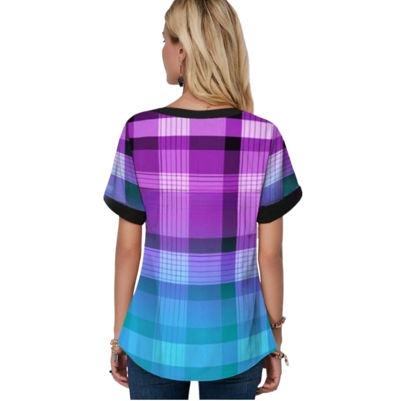 IHUASU Letnia Drukowana Koszulka Damska Luźna