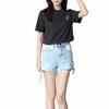 Puma Rad/Cal Dk Acm Ess Logo Print Crew Neck Short Sleeve T-Shirt Men T-Shirts Black 777669-04