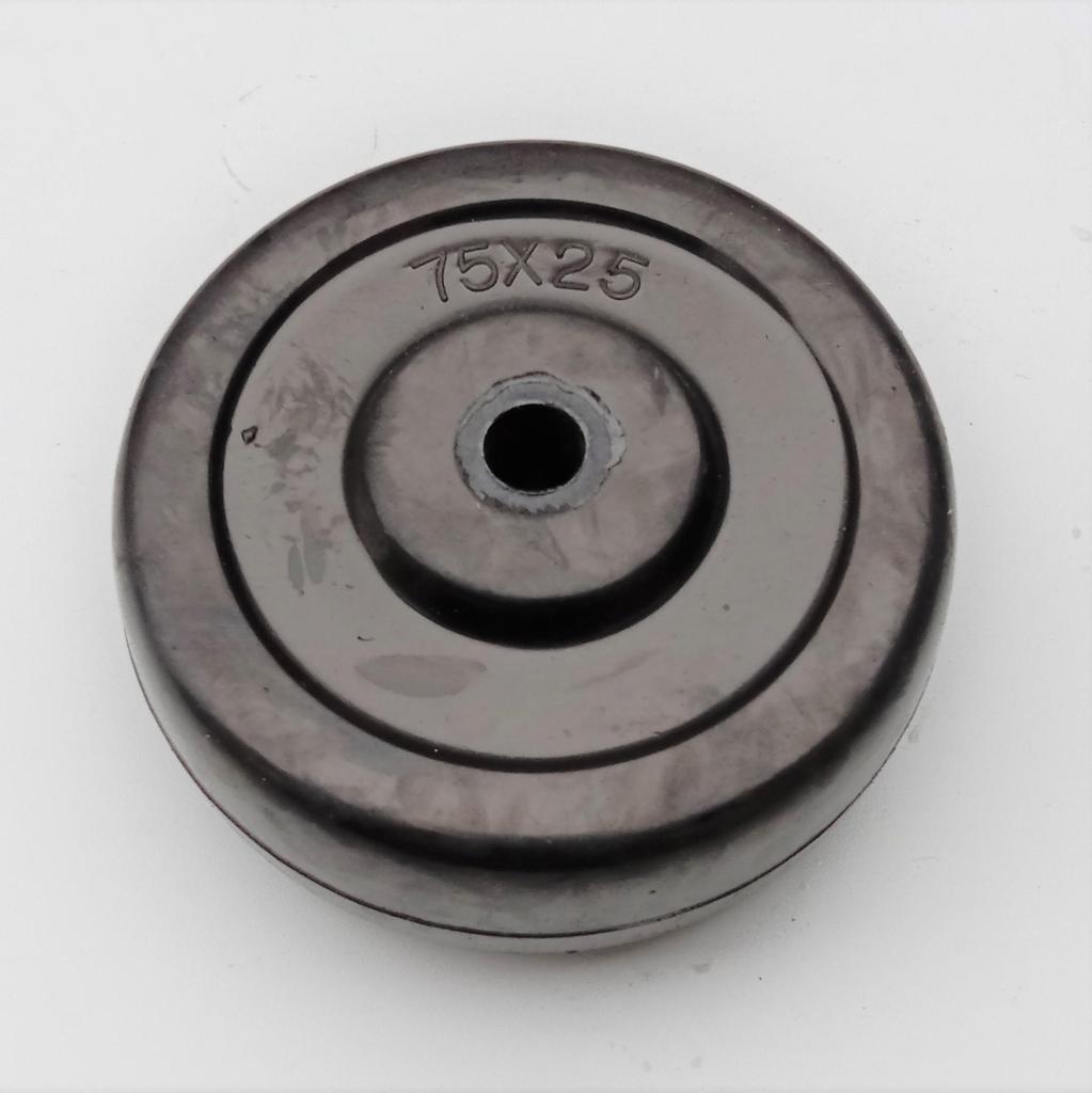 3-Inch Medium Silent Swivel Rubber Caster Wheel - Light Duty