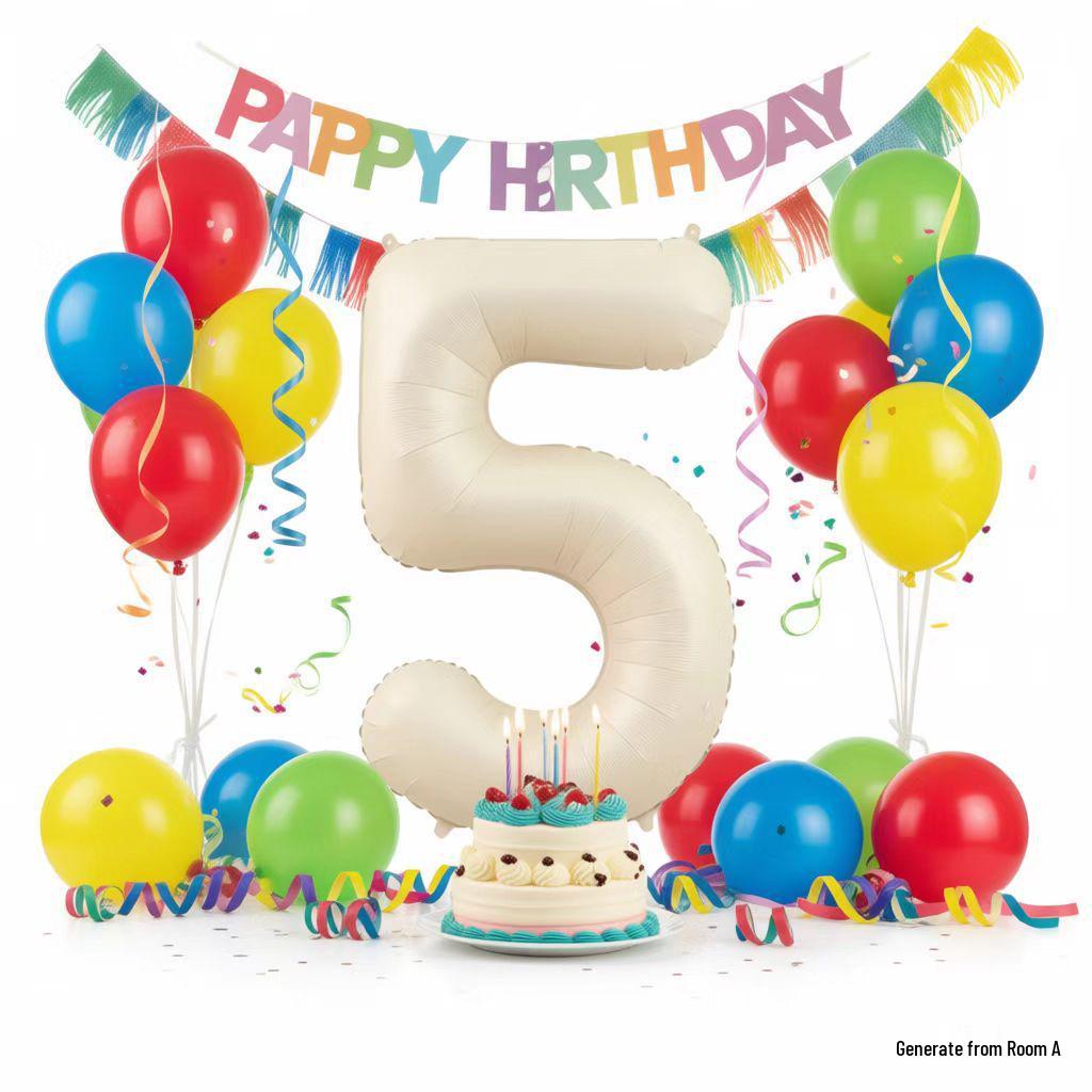 32-inch Coffee Caramel Chocolate Number Balloons - Birthday Party Foil Decorations
