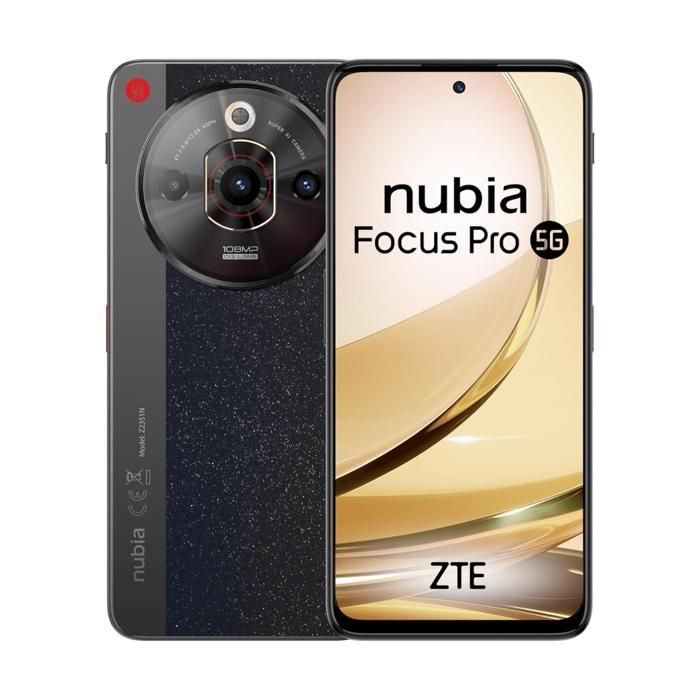 Nubia Focus Pro 5G 8 Go/256 Go Noir (Black) Double SIM