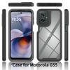 for Moto G55 5G Phone Case, Shockproof Clear Case TPU Bumper Rugged Cover For Motorola Moto G35 5G Protective Case