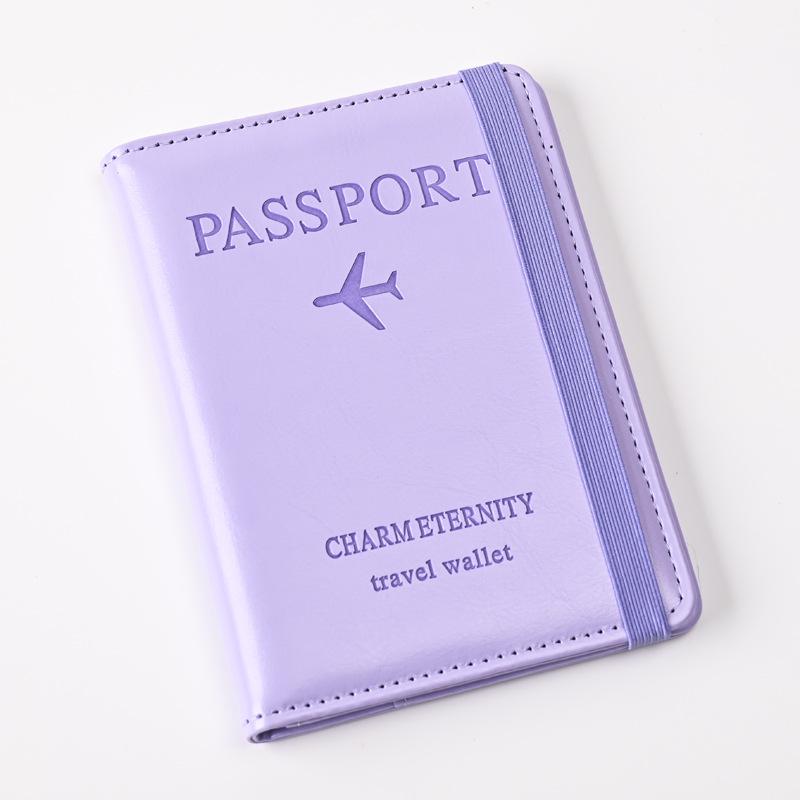 2024 RFID Anti-theft Passport & Luggage Tag Set - Multifunctional PU Holder