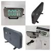 1111LW spot LED multi-function mirror alarm clock USB rechargeable digital clock ultra-thin and large