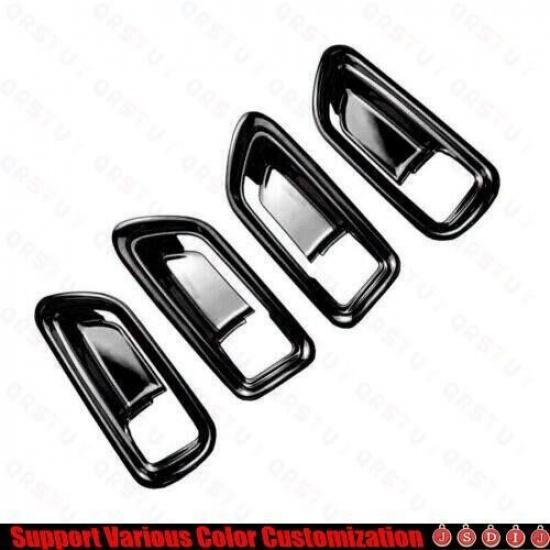 -  For Toyota Corolla Bright Black Car Inner Door Handle Bowl Frame Trim