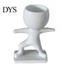 Creative Sports Figure Planter Fun Workout Planter, Modern Resin Treadmill Runner Plant Pot, Dumbbell Succulents Pot Head Design Body Builder Holder,
