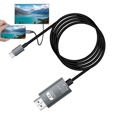 Type C To HDTV Cable USB C To HDTV Cable Adapter 4K60Hz Video Cord for Laptop Monitor TV Supports Conference Room Presentations
