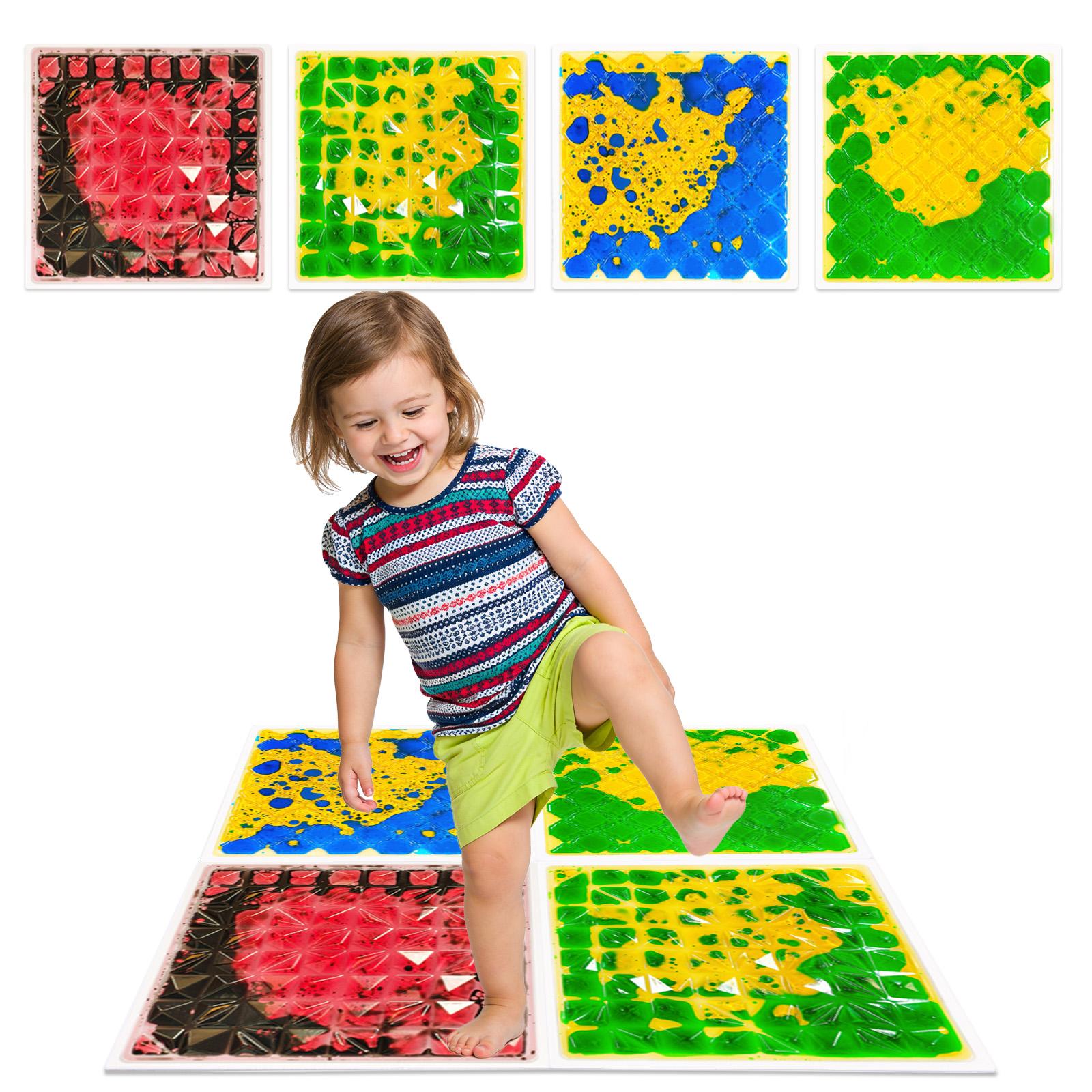 

Creative Art Textured Floor Mat Sensory Fun Classroom Atmosphere Mat Immersive Play Mat Kids разноцветный