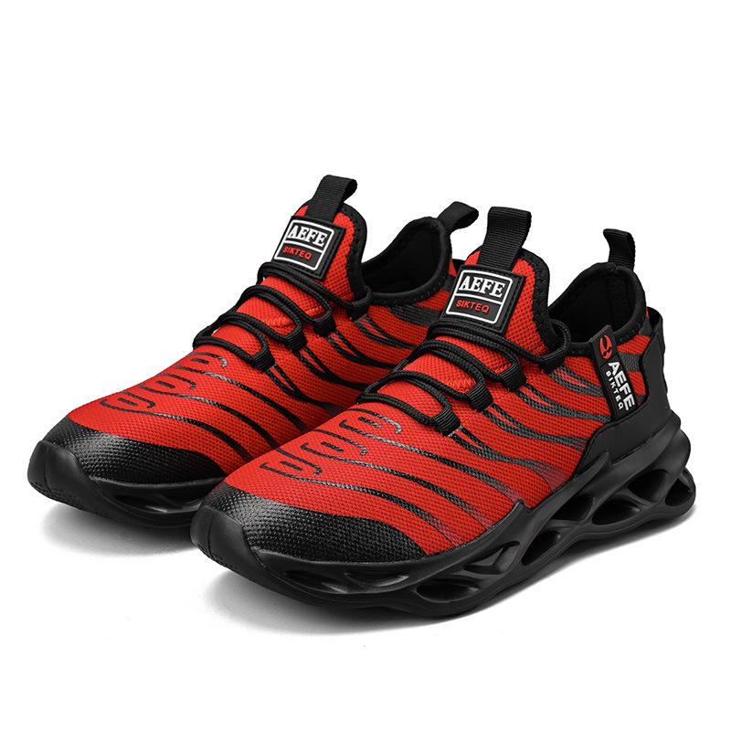 Leichte Sportschuhe Herren Fly-Woven Mesh 2025 atmungsaktive Herrenschuhe Jinjiang Kaltklebe-Klingenschuhe Sneaker