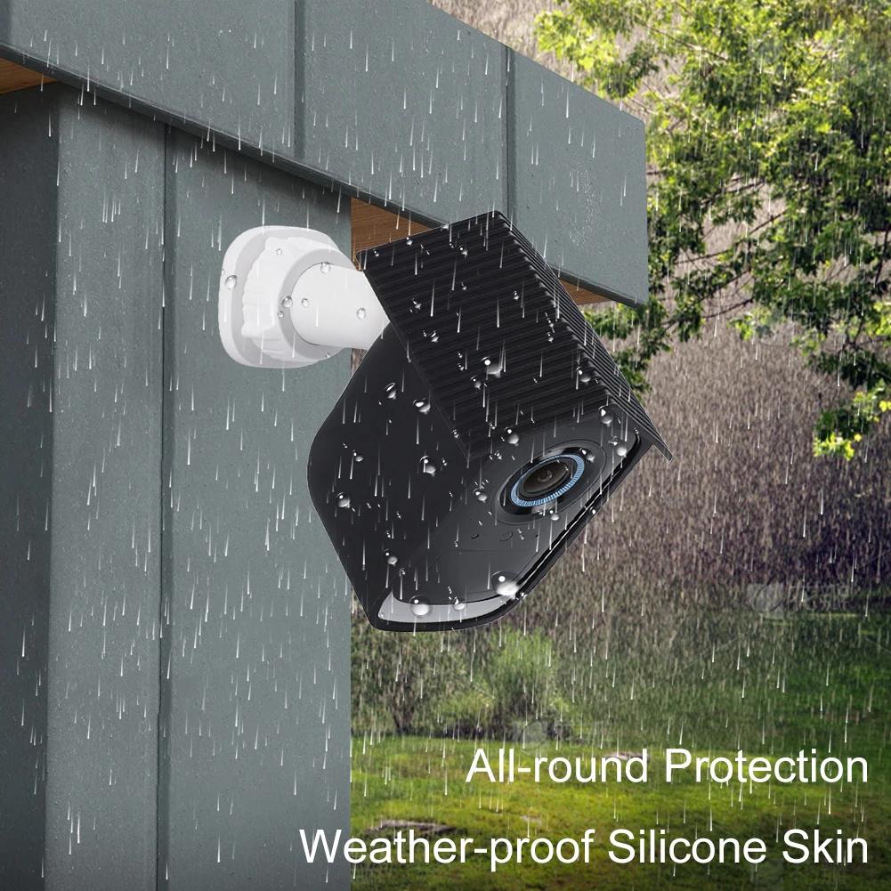 1-6 Stück Silikon-Schutzhüllen für Eufy Cam 3C 4K Drahtlose Sicherheitskamera Schutzhülle Wasserdichte Abdeckung für Eufy Cam 3C