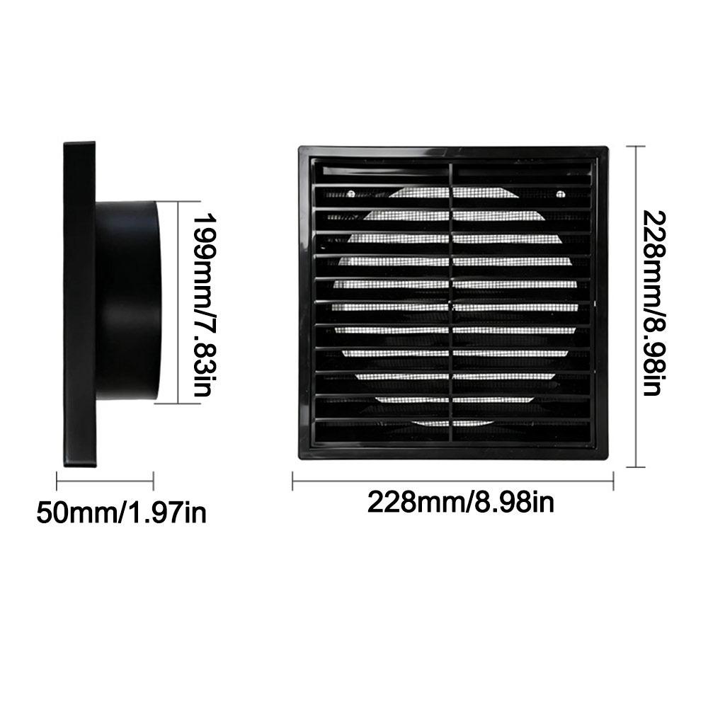 Square Air Vent Grille Cover 4/5/6/8In Duct Vent Cover Ventilation Grille  Ventilation Accessories