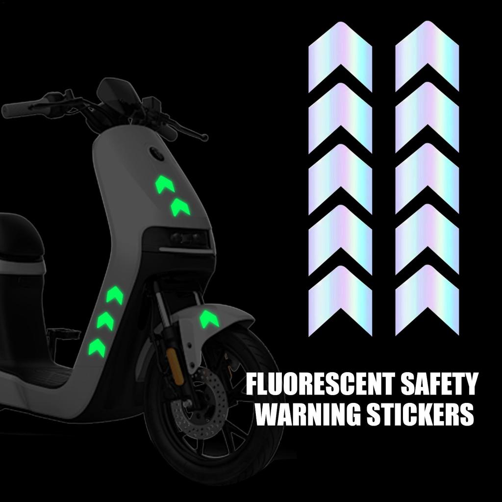 Autocolante Reflectorizante pentru Bicicletă 10 buc Bandă Decorativă Artizanală Adezivă Reflectori Cască Motocicletă Mașină Bagaje Adolescentă Cana Scrapbook de Curse