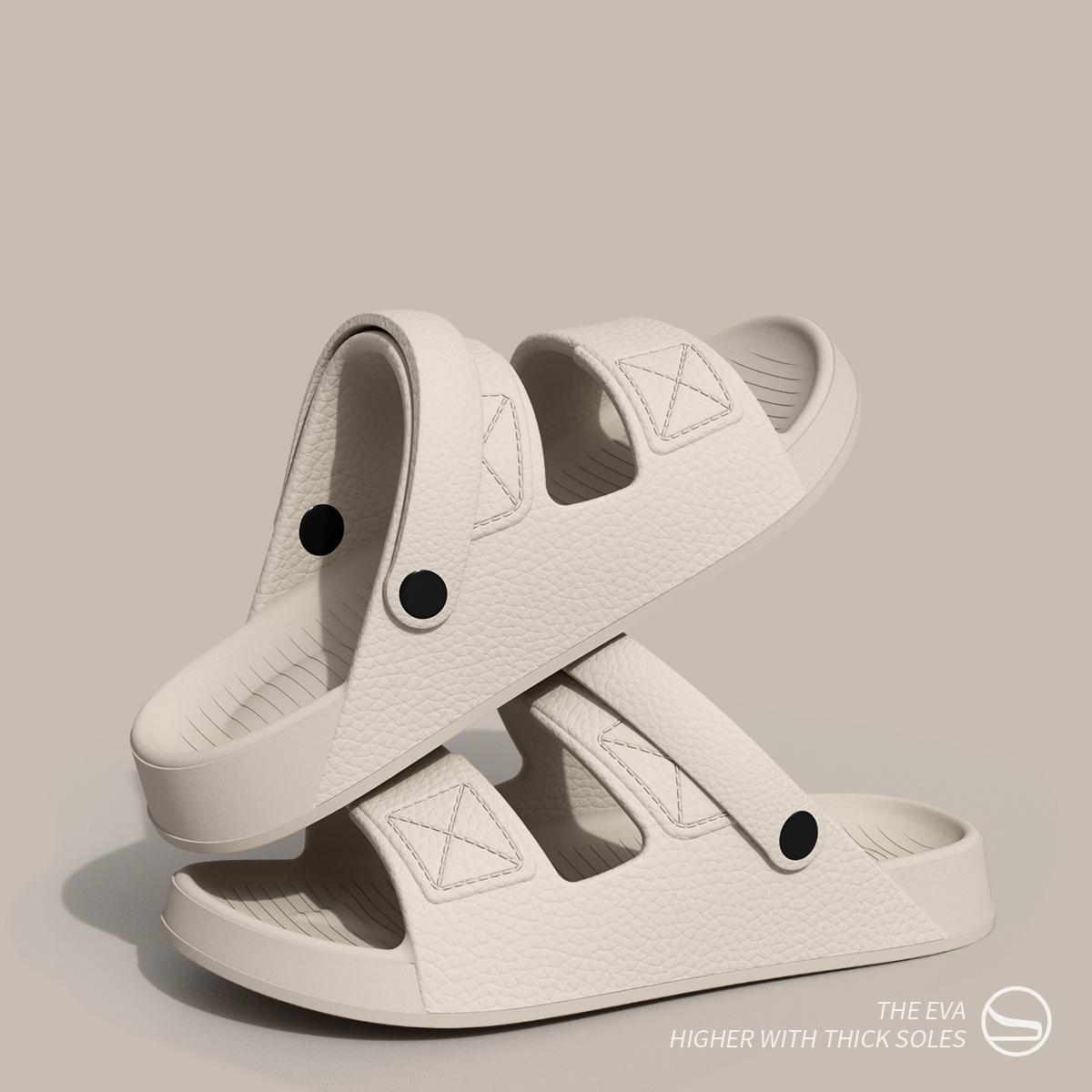 

Модные Shevalues Новые сандалии для мужчин Нескользящая уличная пляжная обувь Мягкая подошва Удобные шлепанцы EVA Легкие мужские тапочки для ванной 38-39