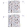 2PCS Simple Style Sunshade Curtain Adjustable Car Side Window Curtain Cute Car Curtain with Suction CupType 2