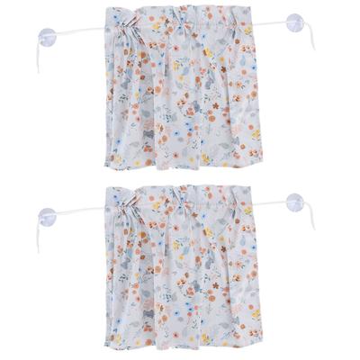 2PCS Simple Style Sunshade Curtain Adjustable Car Side Window Curtain Cute Car Curtain with Suction CupType 2
