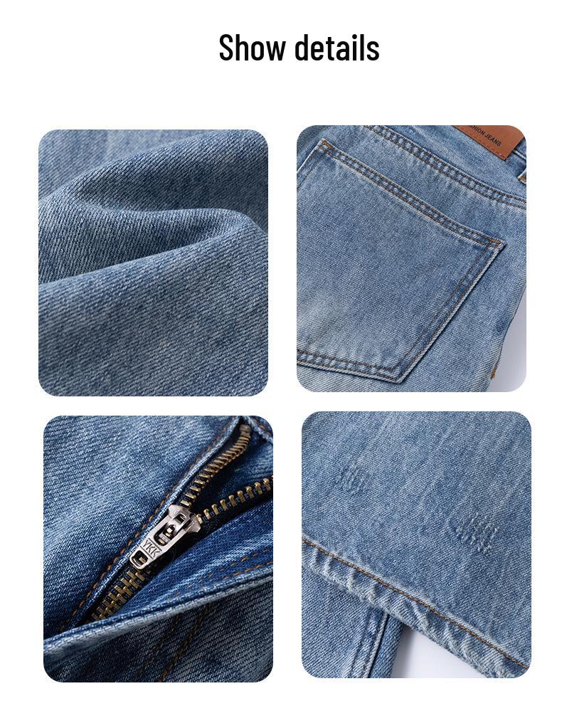 Women's Retro Washed Low Waist Wide Leg Jeans - Autumn Winter Collection