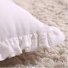 100% Pure Linen Ruffle Throw Pillowcases,Soft Comfortable Cushion Cover,Home Decor Sofa Pillows Cover,Living Room Couch