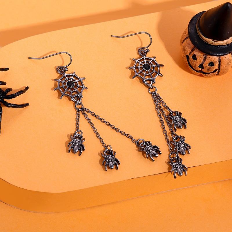 New Halloween Stud Earrings Combination Cartoon Funny Easter Earrings Set